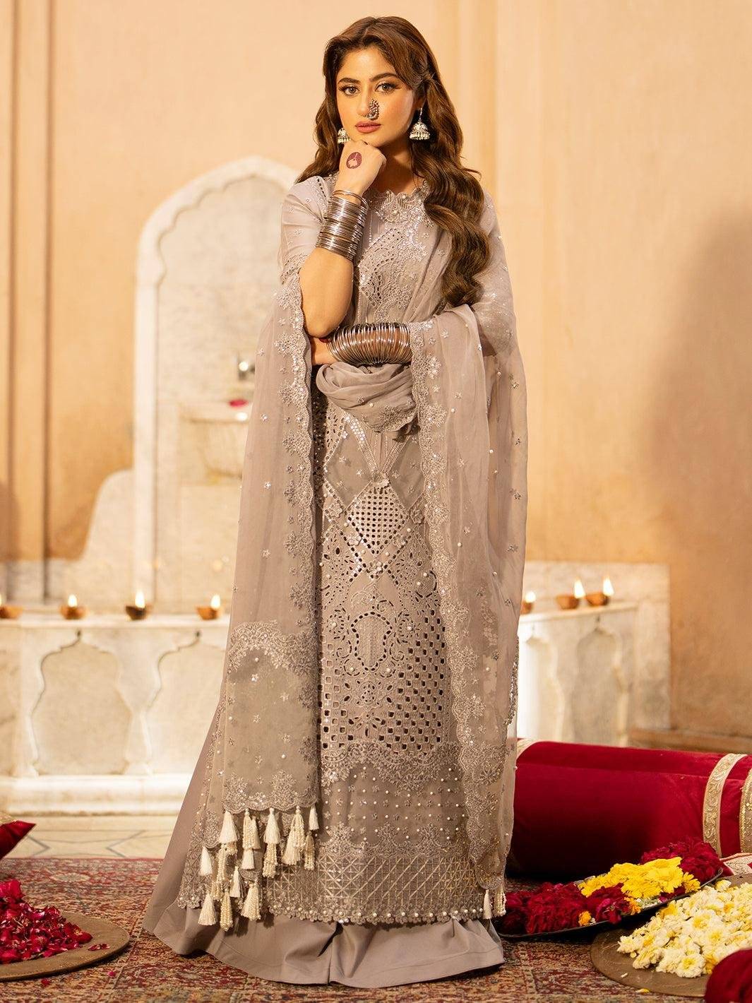 BINILYAS DILBARO LAWN GREY
