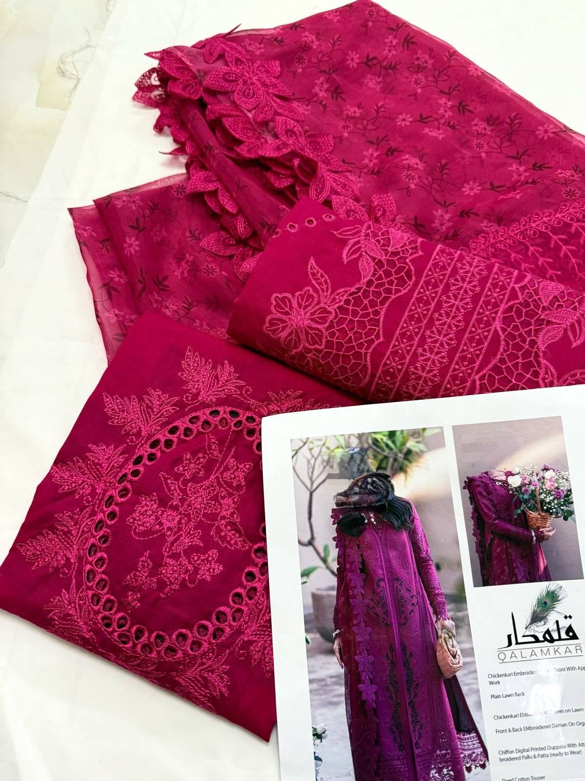 QALAMKAR VOILET LAWN 25