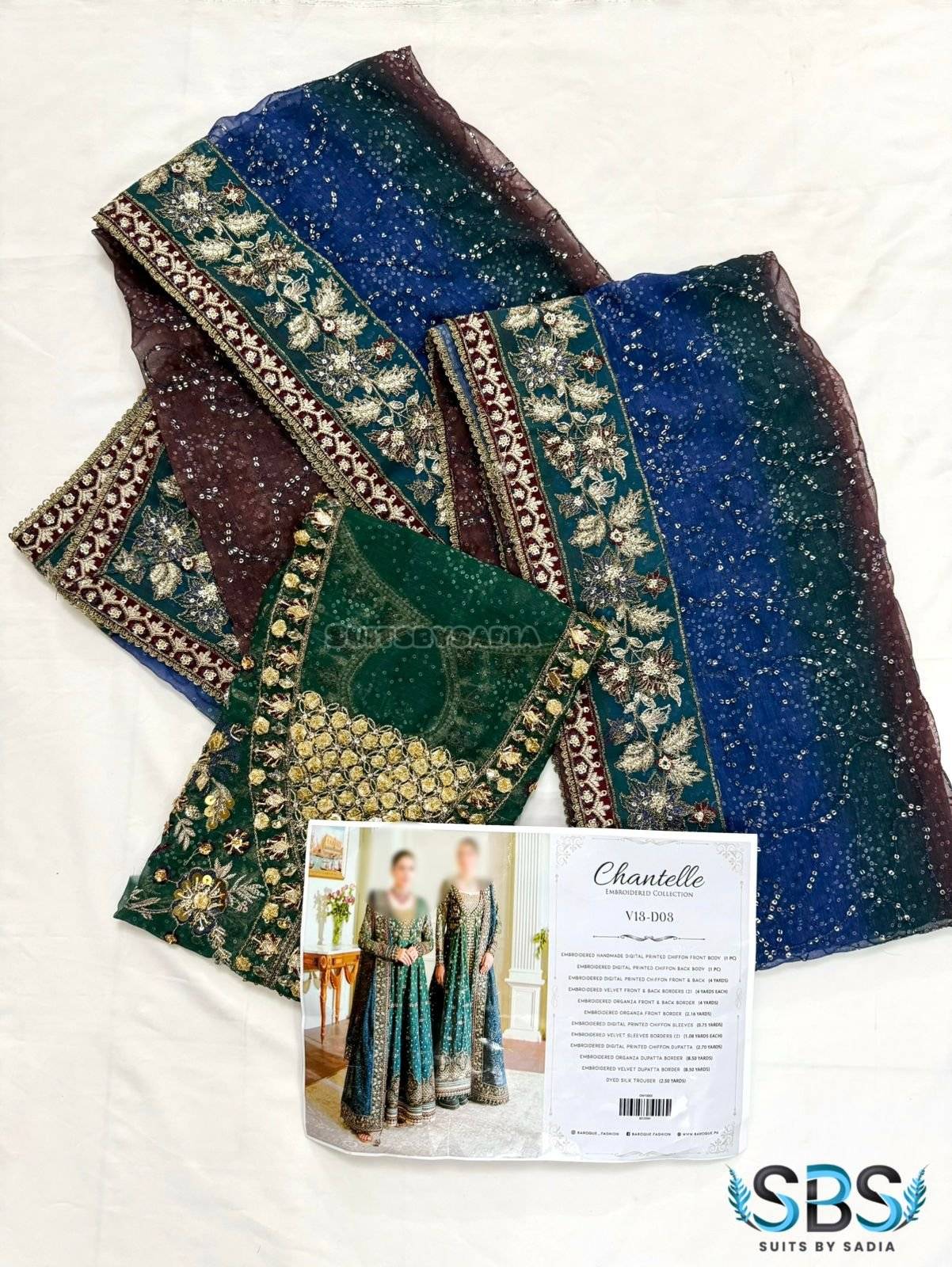 BAROQUE CHANTELLE (Teal Blue) 25