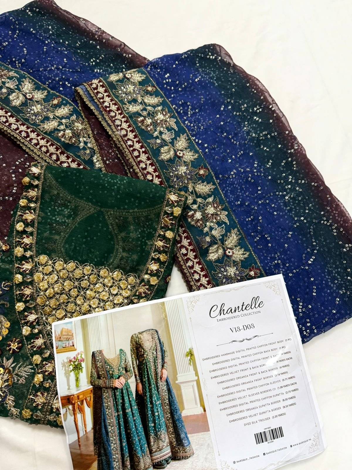 BAROQUE CHANTELLE (Teal Blue) 25
