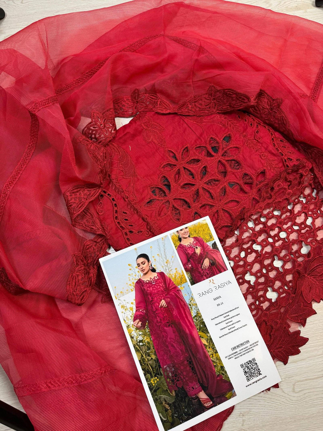 RANG RASIA KI LAWN || MAYA RED || EID K DESIGNS