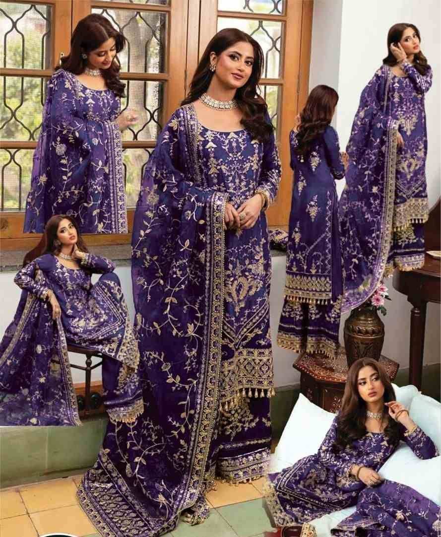 FAIZA SAQLAIN PURPLE TOP