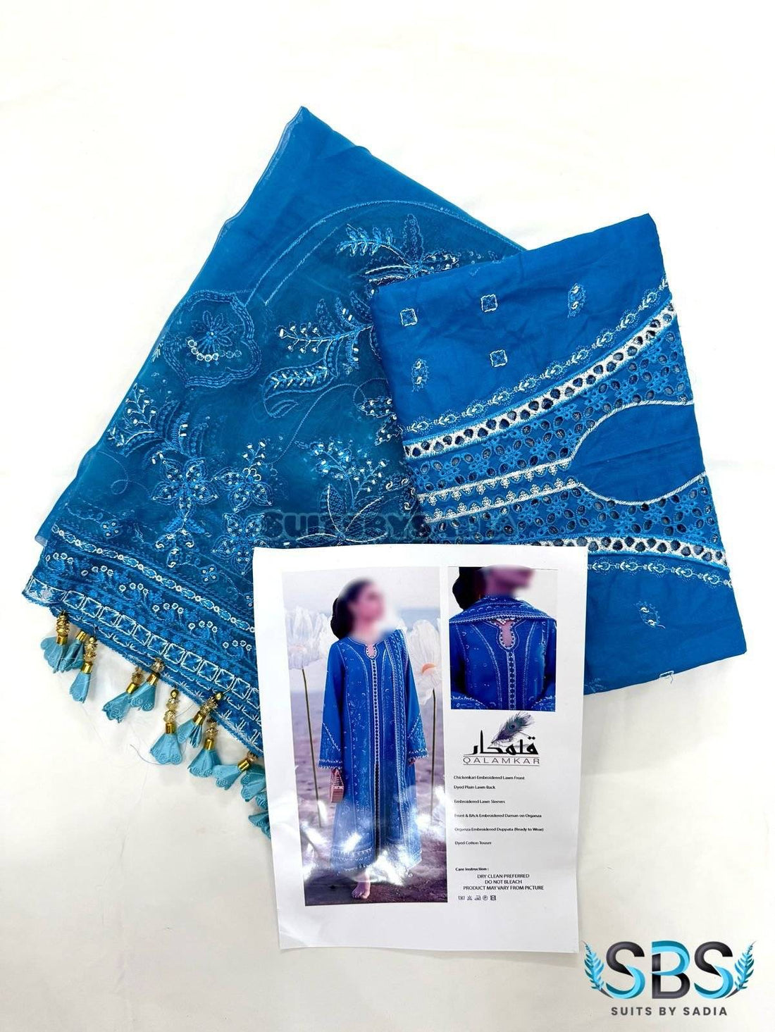 Qalamkar asmani Blue LAWN