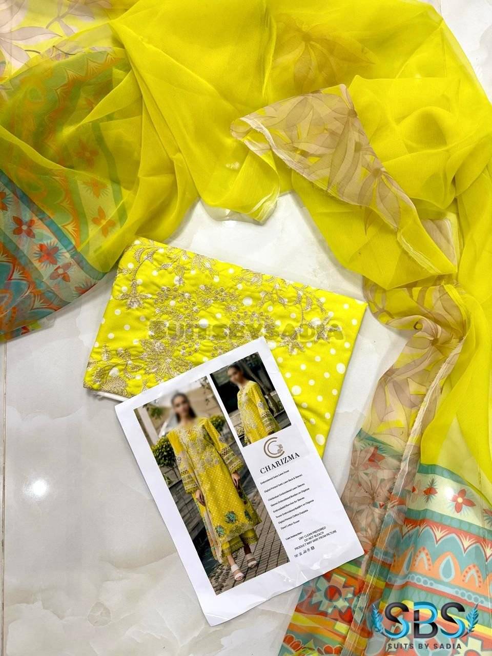 CHRIZMA SWISS LAWN IN POLKA LIME