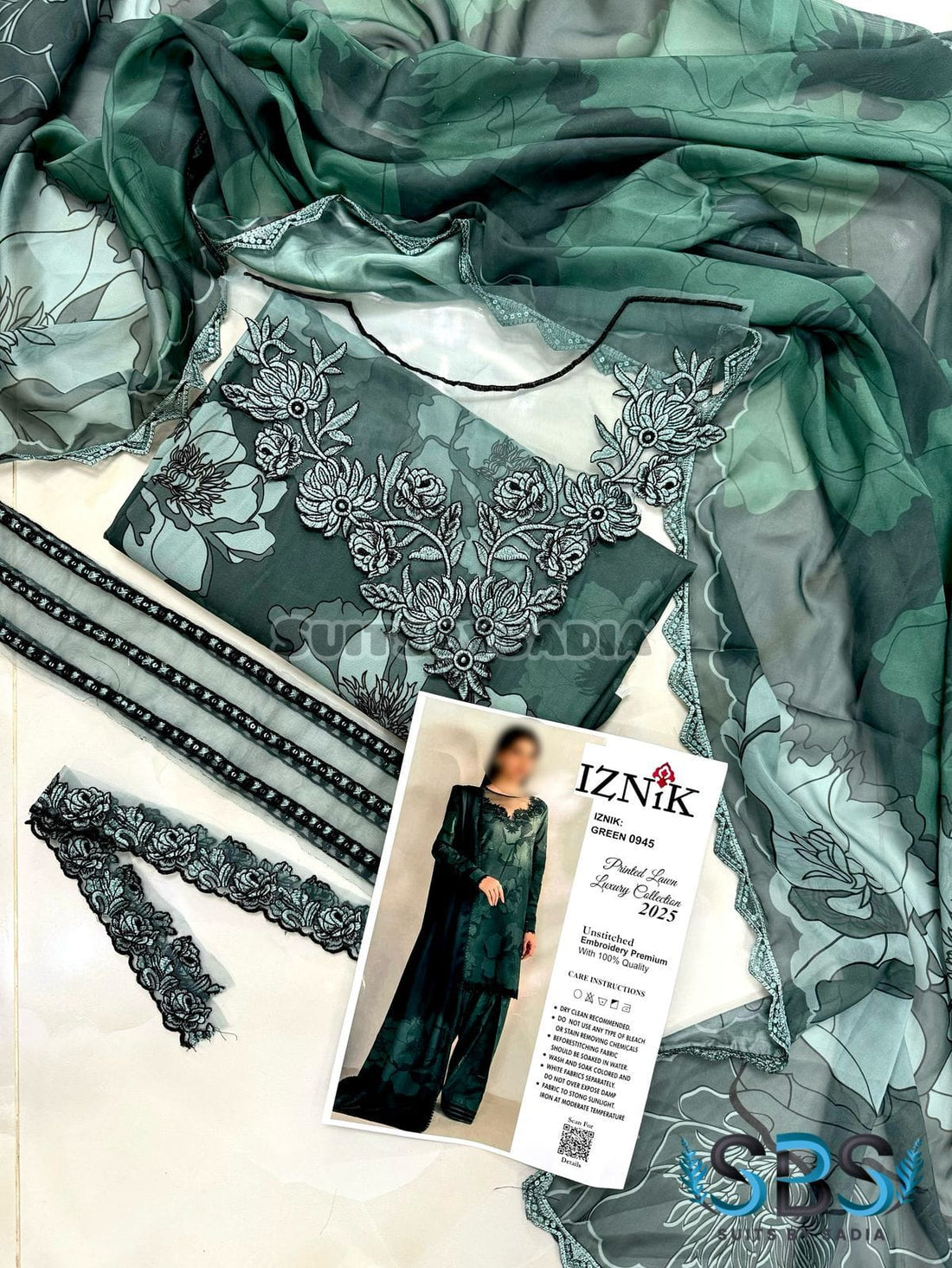 Iznik Swiss Lawn ( Farshi style) unstitch