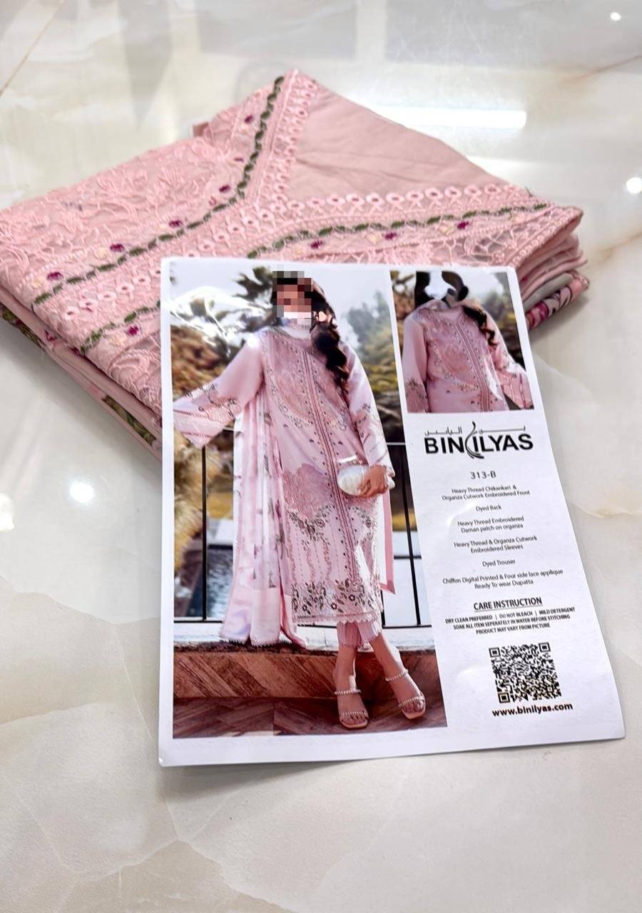 BIN ilyas kyra Lawn pink