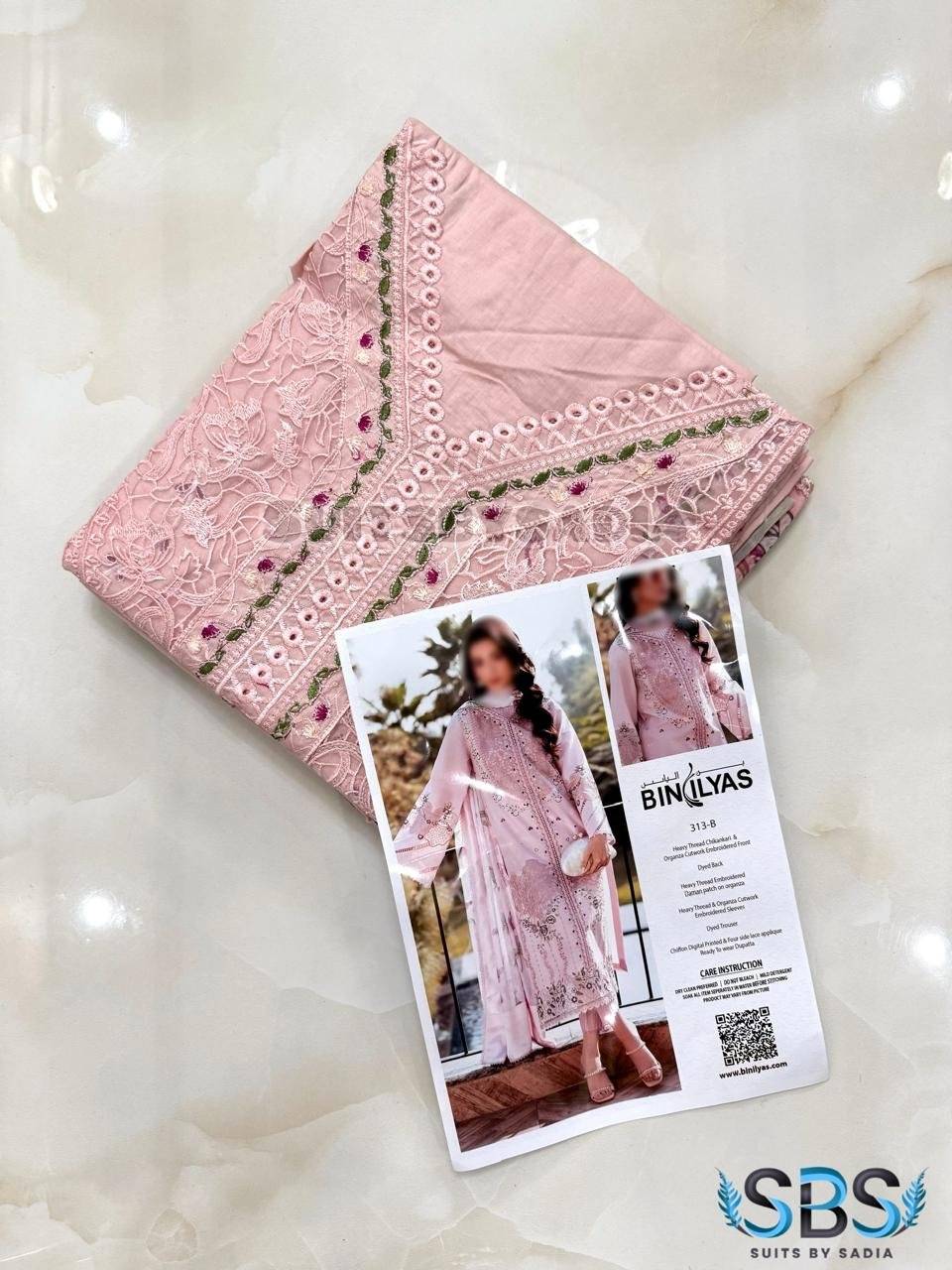 BIN ilyas kyra Lawn pink