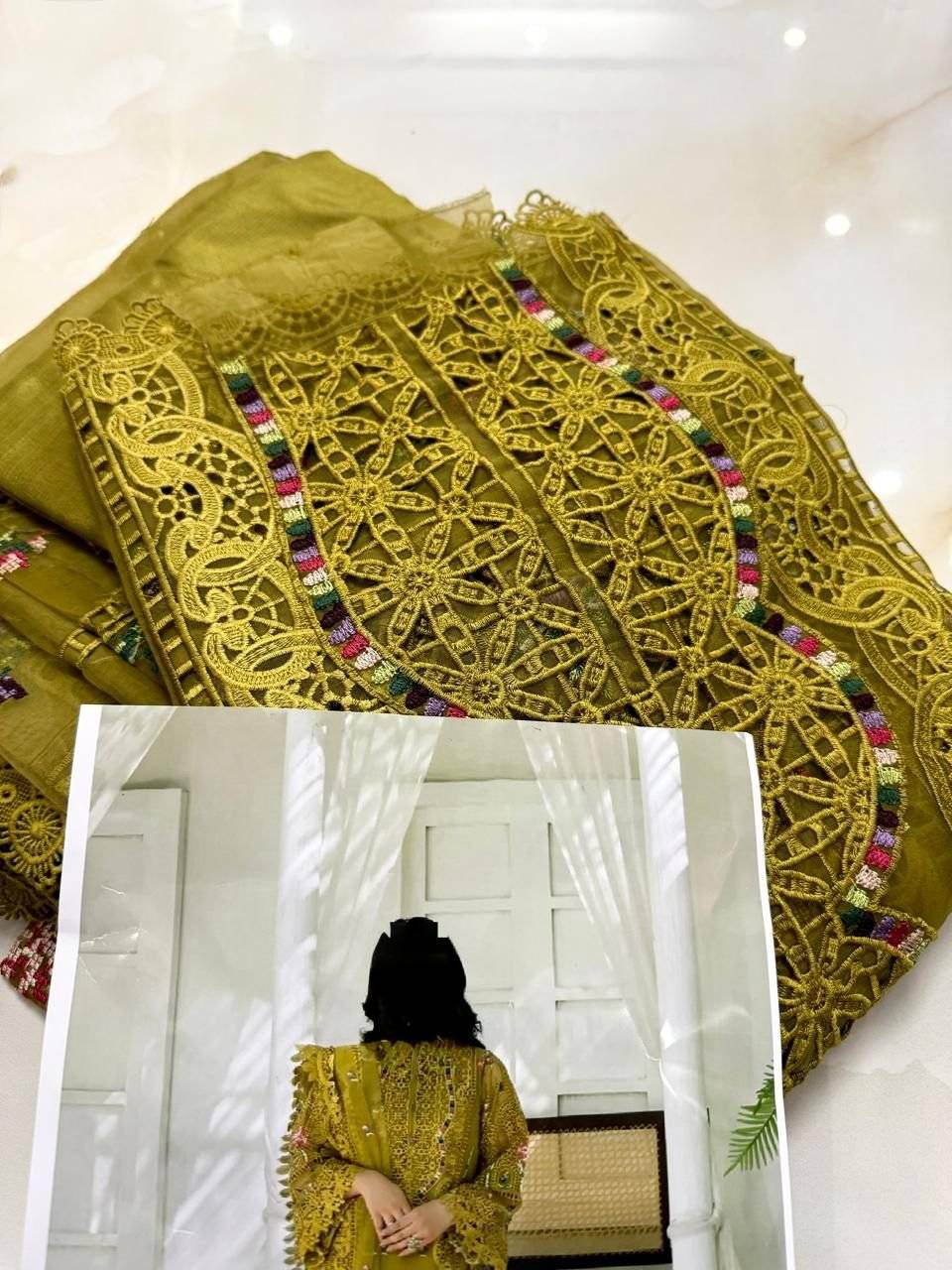 Aneela’s Sara khan Organza