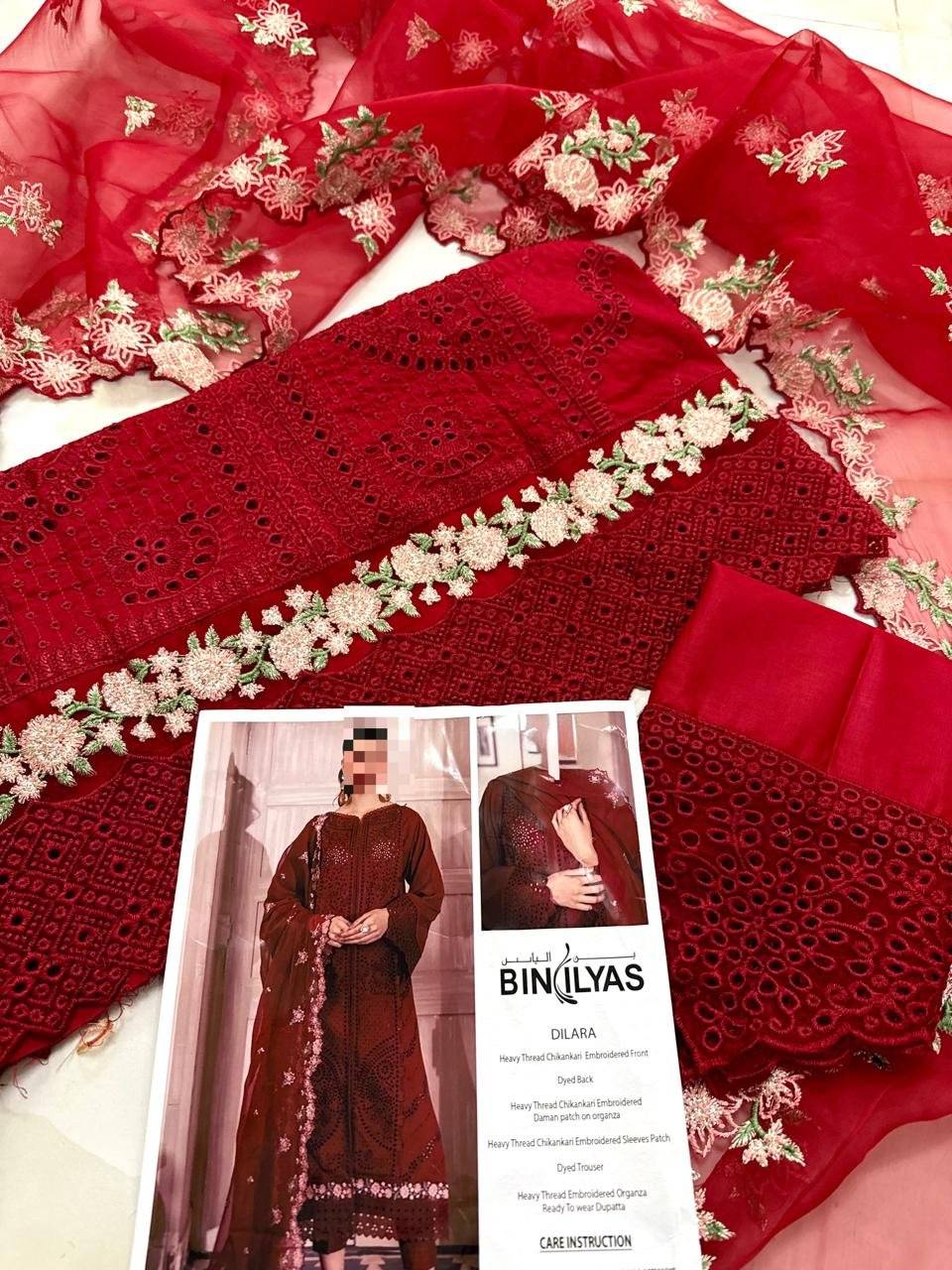 BIN ILYAS DILARA RED LAWN