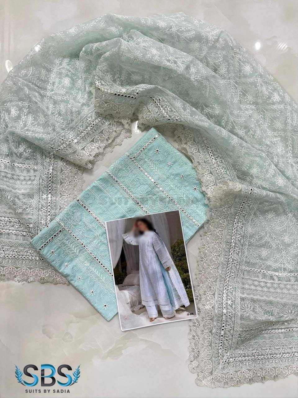 SOBIA NAZIR LAWN | SOFT SKY