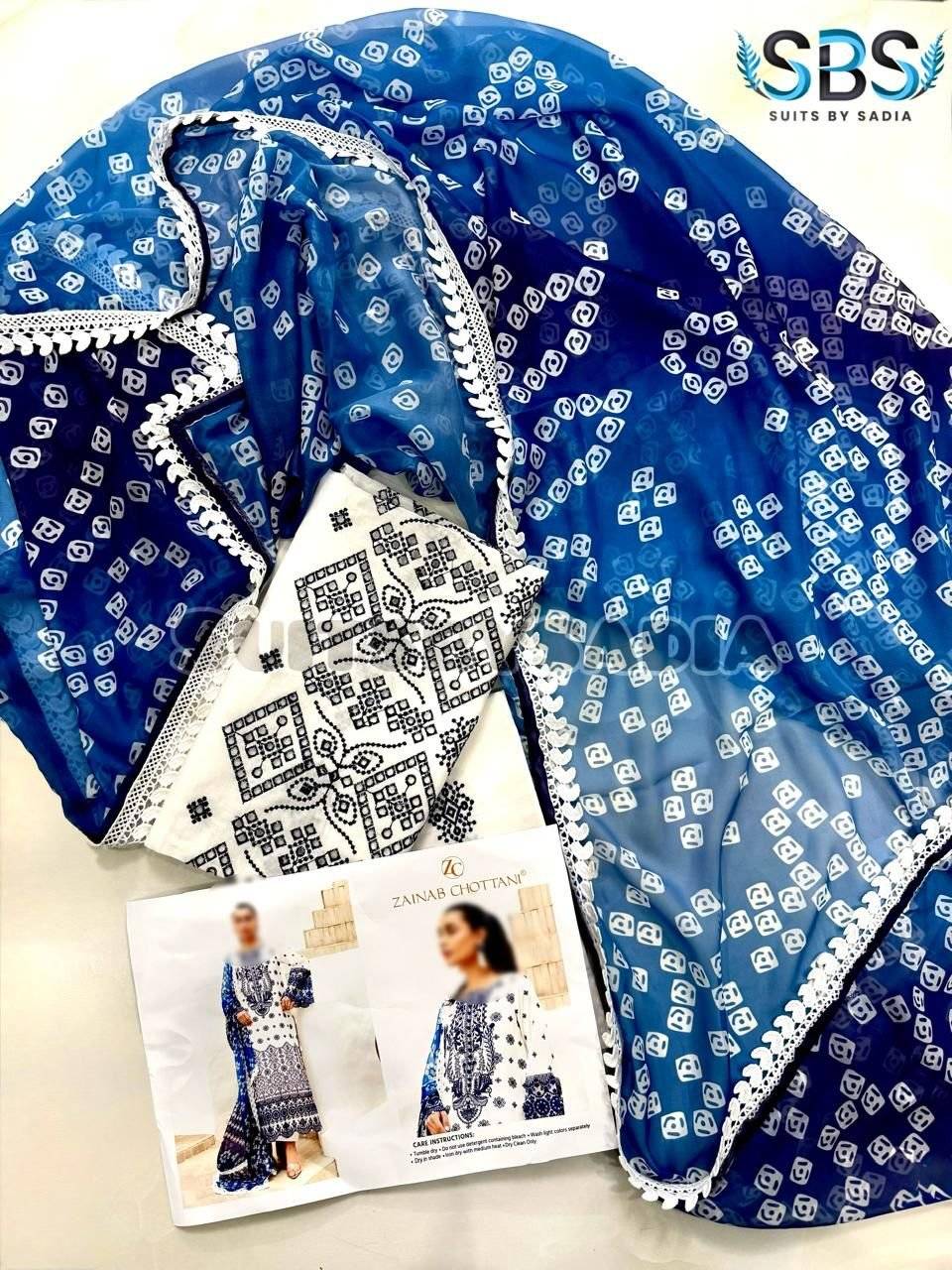 ZAINAB CHOTANI LAWN SOFY CHUNRI