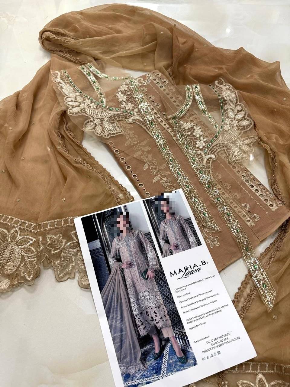 M.B LUXE LAWN (Toffee)