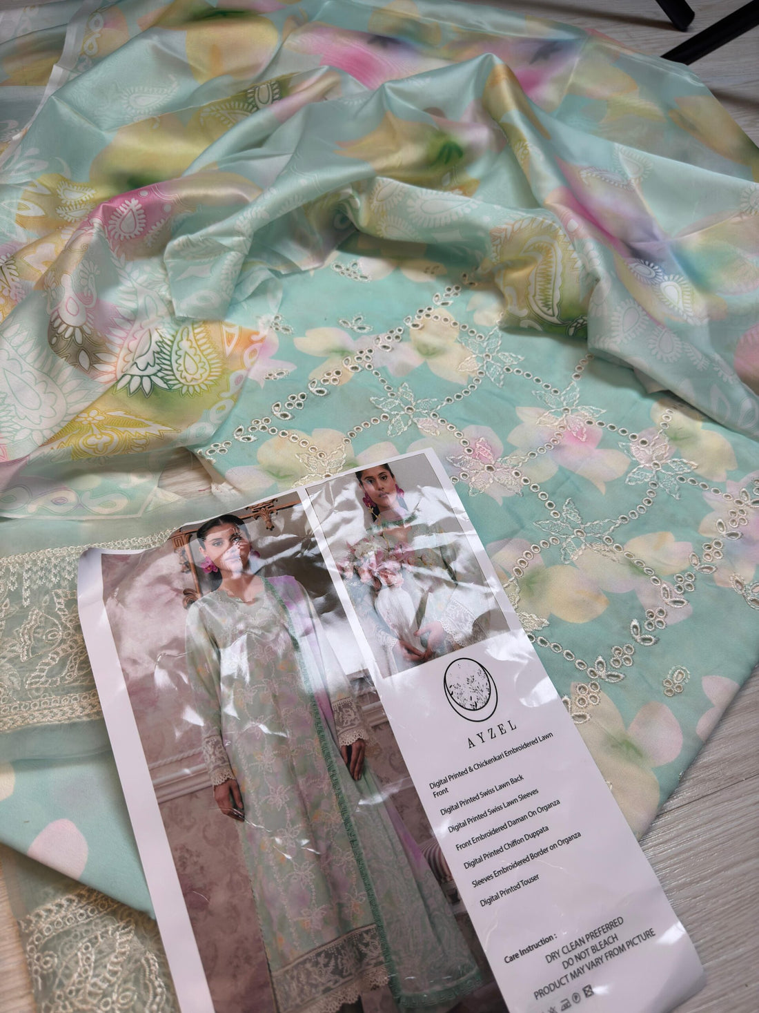 AYZEL SWISS LAWN - FLORET SKY