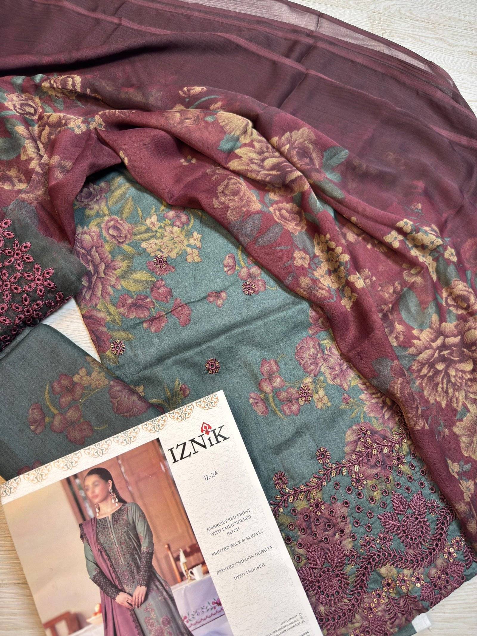 IZNIK LAWN - KASHIWA 3 PC