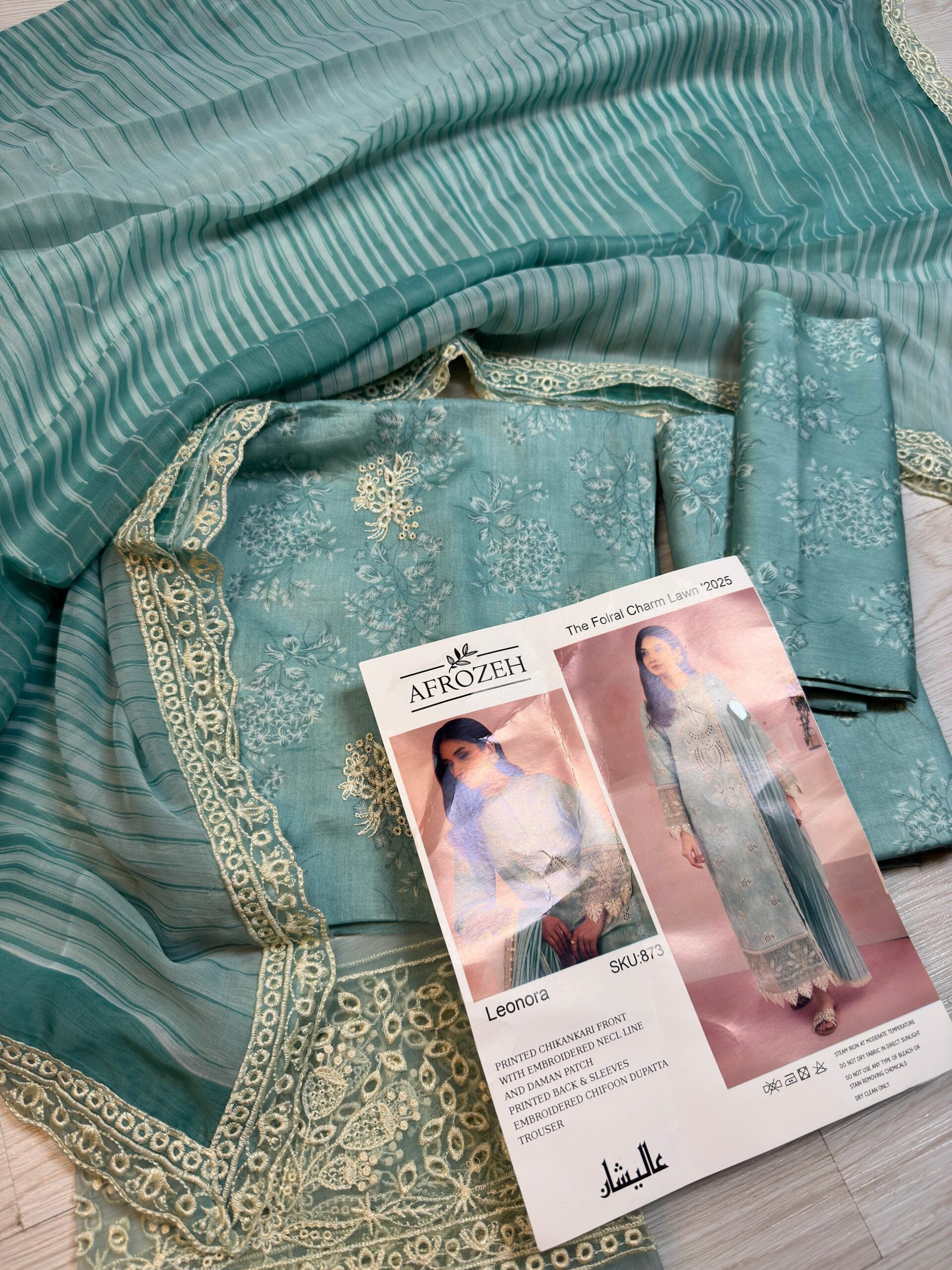 AFROZEH LAWN - FLORAL TOUCH