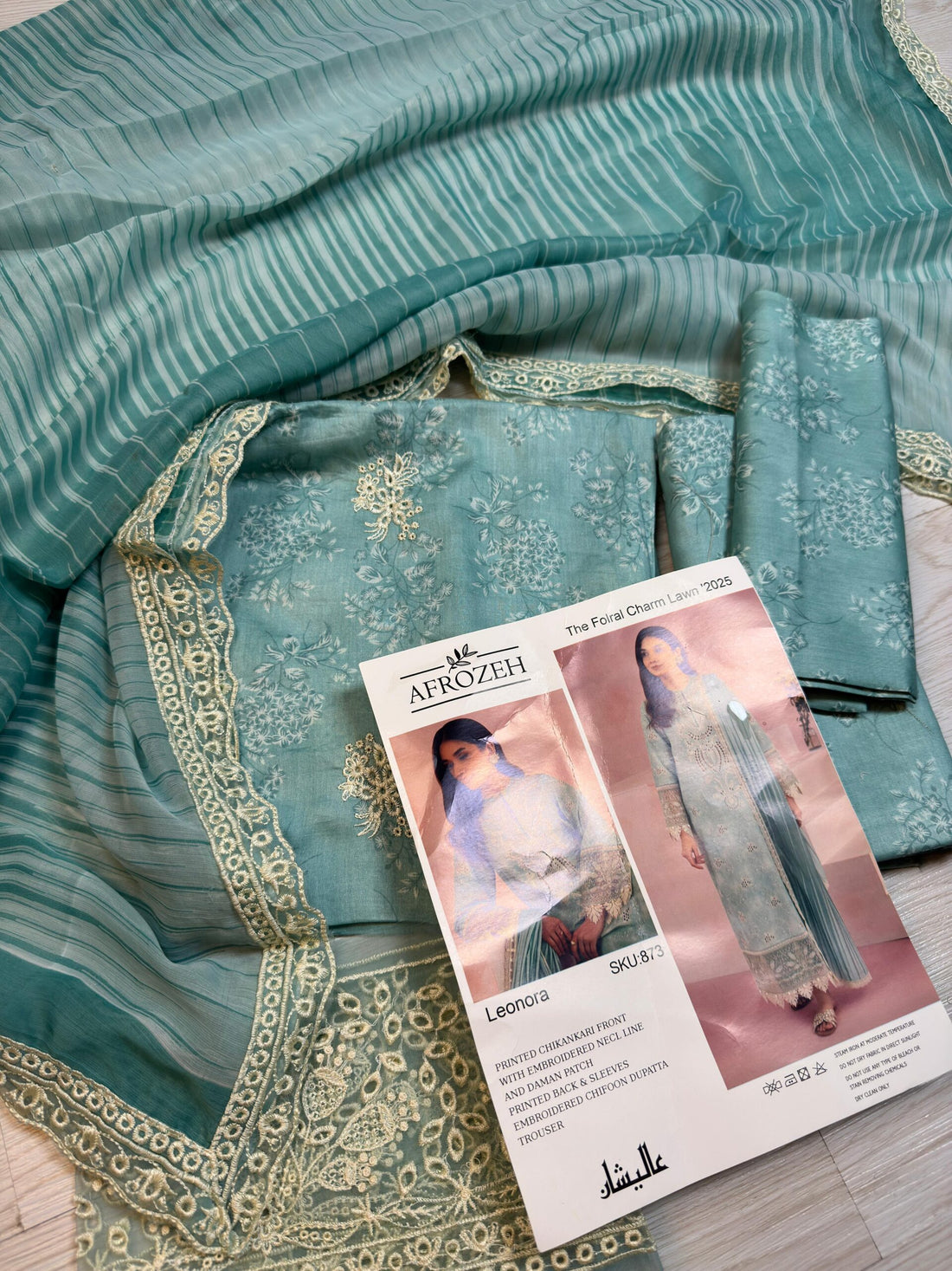 AFROZEH LAWN - FLORAL TOUCH