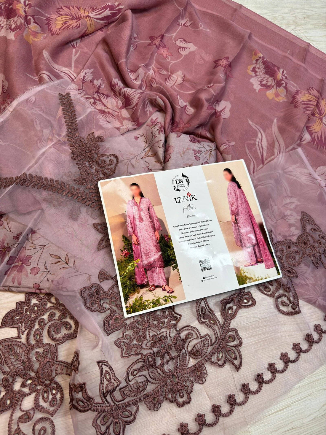 IZNIK LAWN - Tea pink - 04