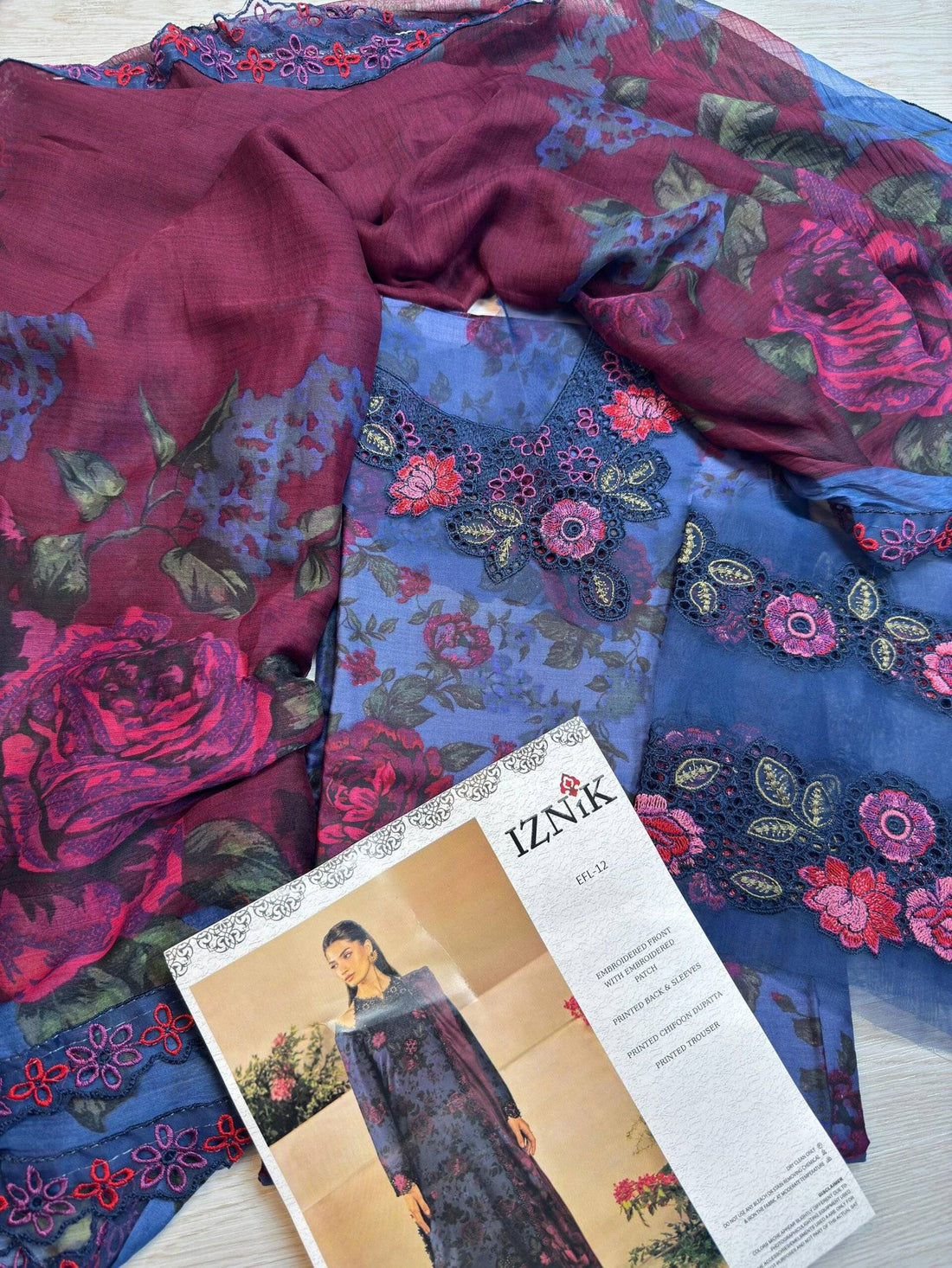 IZNIK LAWN - Blues EFL12
