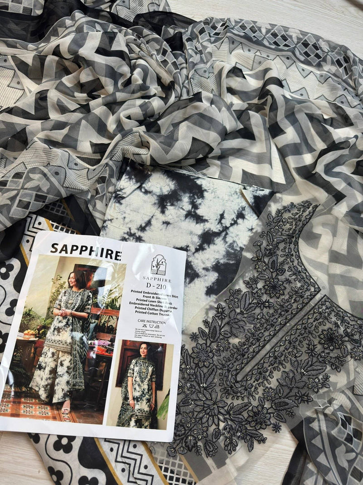 SAPPHIRE LAWN - BLACK DYE