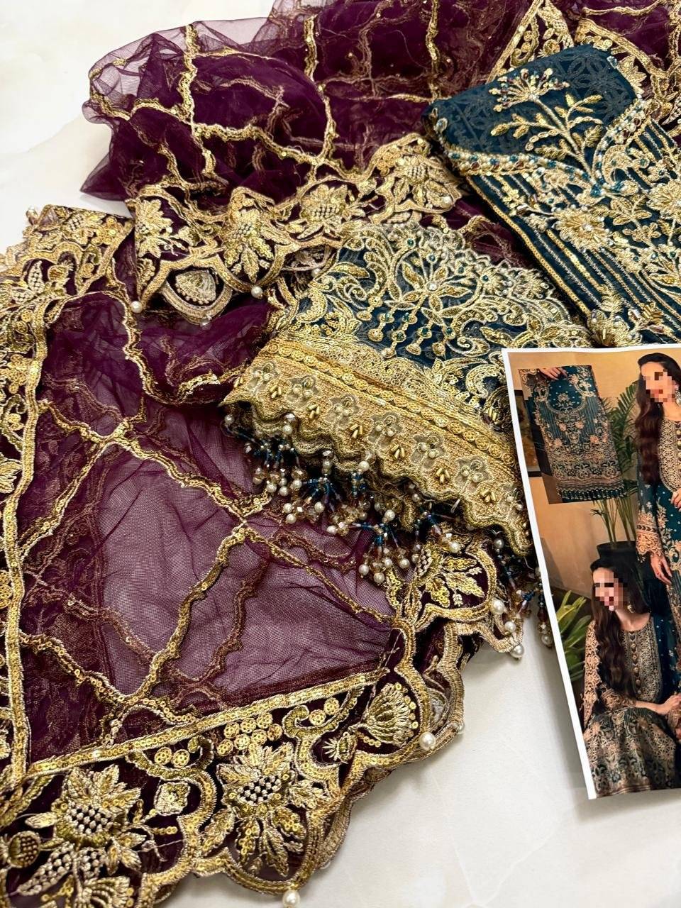 Imrozia Noor Jahan Luxury Chiffon - ZINC