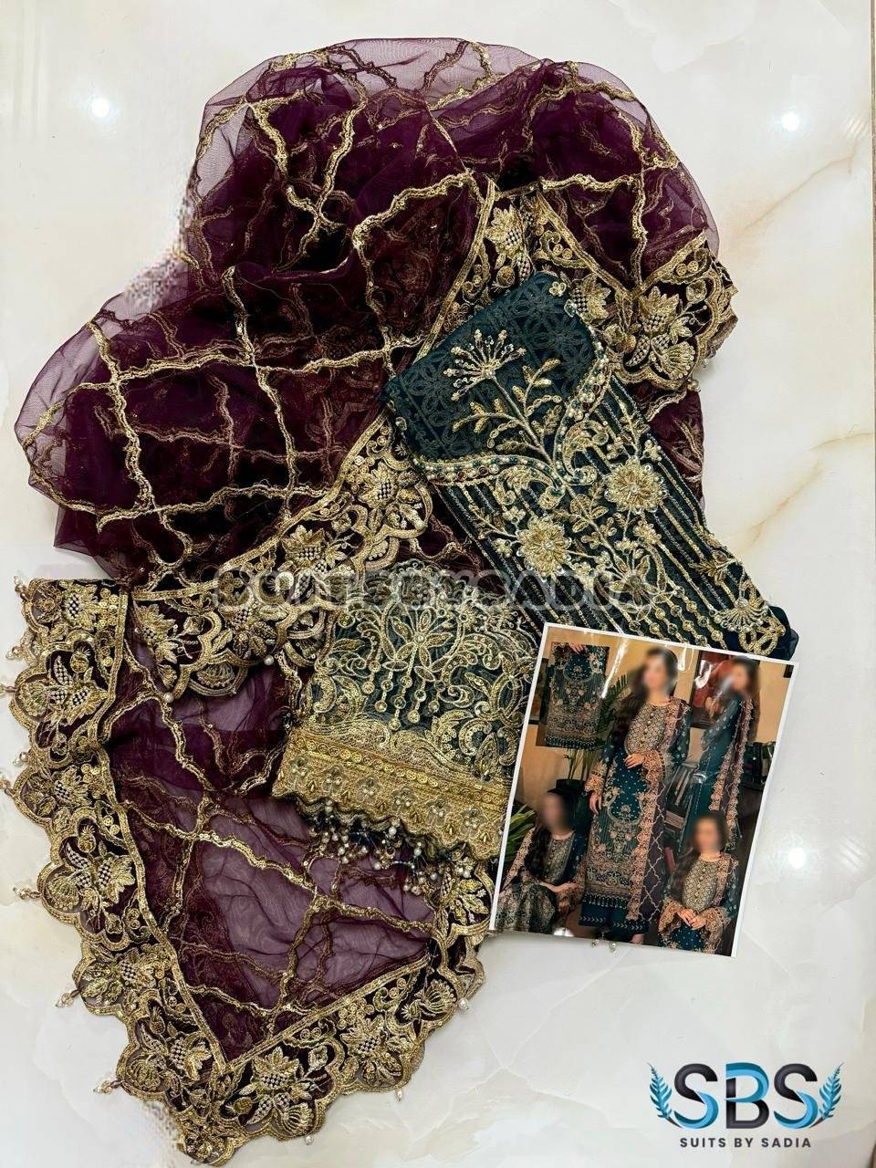 Imrozia Noor Jahan Luxury Chiffon - ZINC