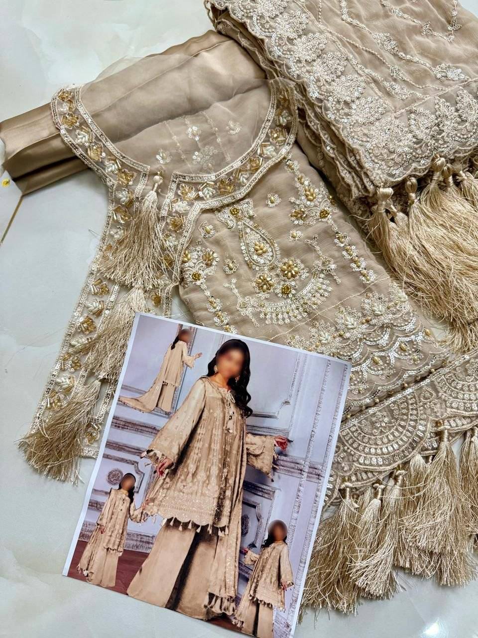 ALEEZY BEIGE - Chiffon Cream