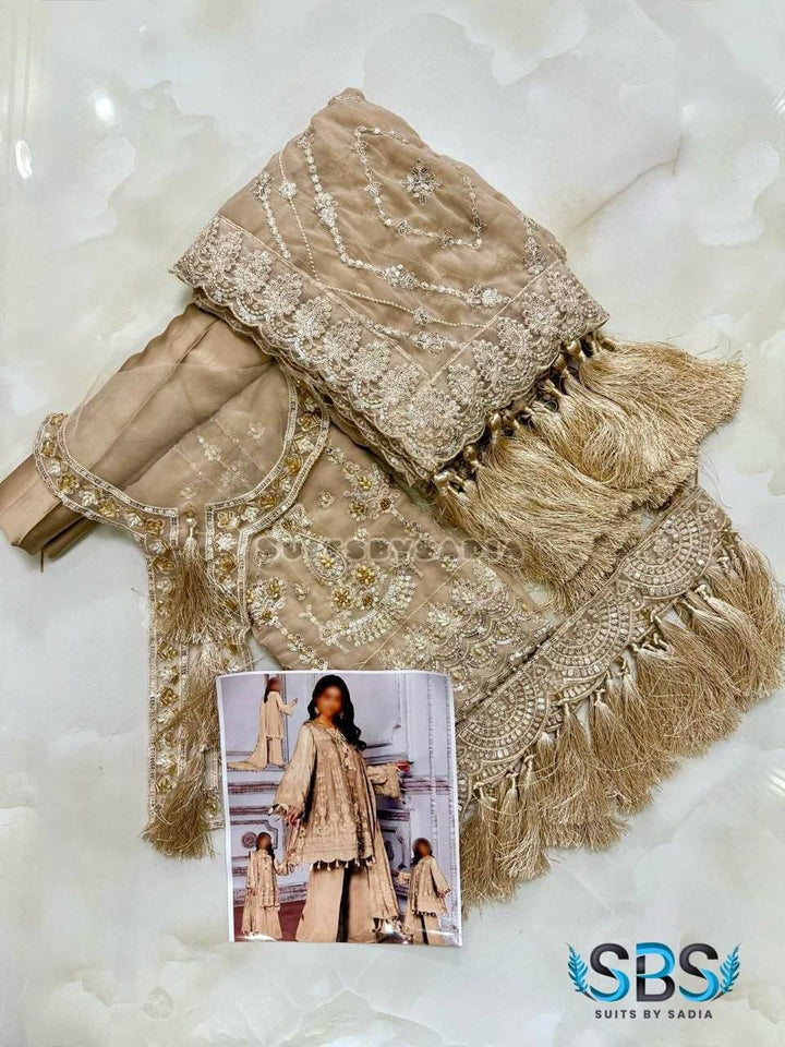 ALEEZY BEIGE - Chiffon Cream