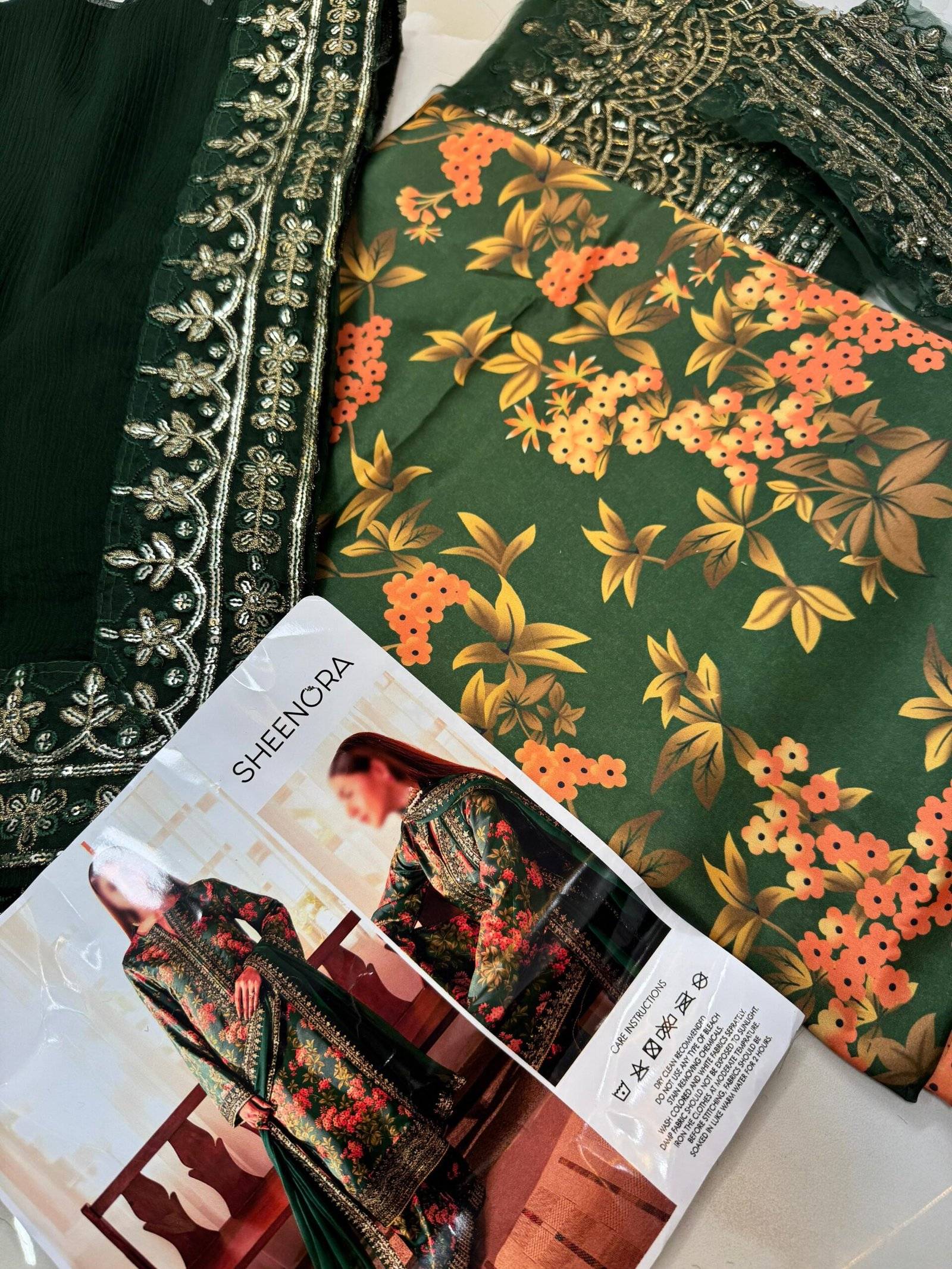 SHEENORA - Deep Green SILK