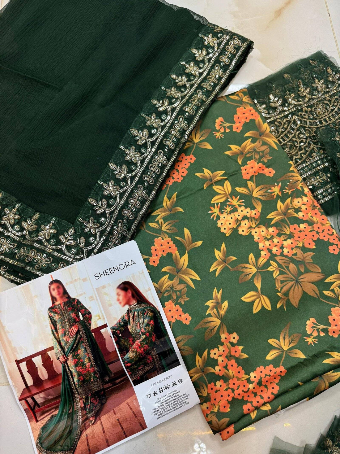 SHEENORA - Deep Green SILK