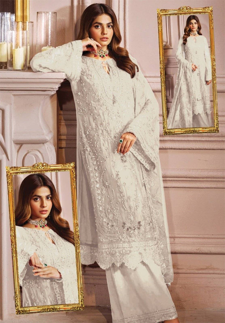 EMAN ADEEL - WHITE NET CHARM