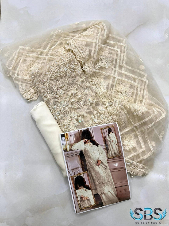EMAN ADEEL - WHITE NET CHARM