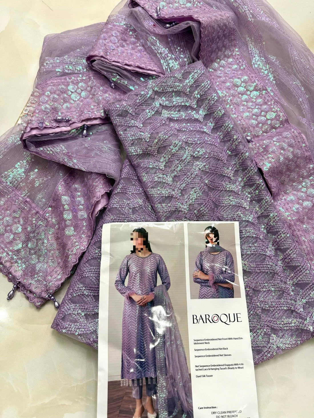 BARQ NET EMB - Lilac