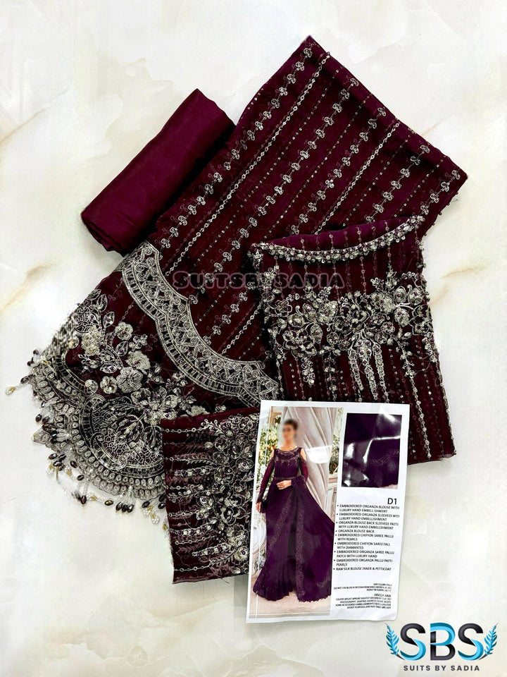 SAREE M.B plum