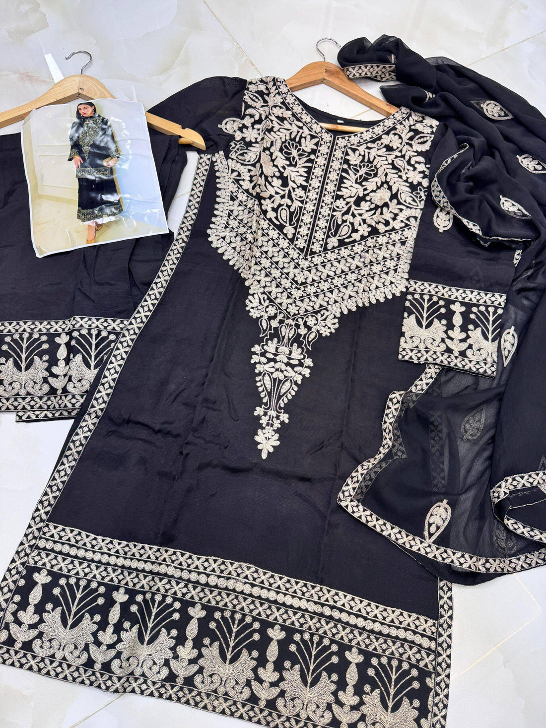 Stylish 3 Pc - Black coal