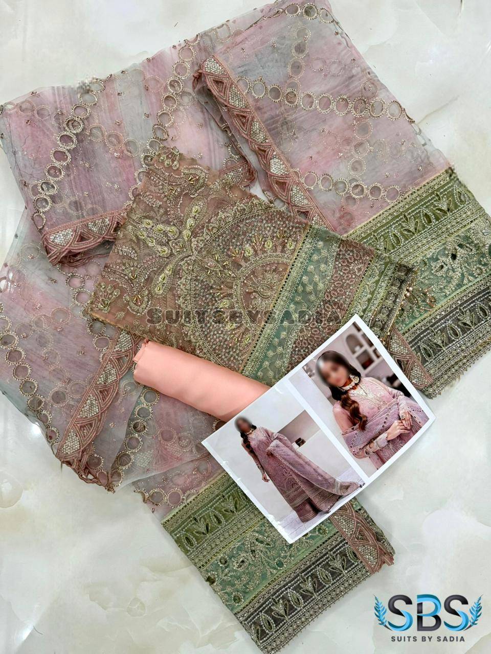 JAZMIN - Organza Pluchpink