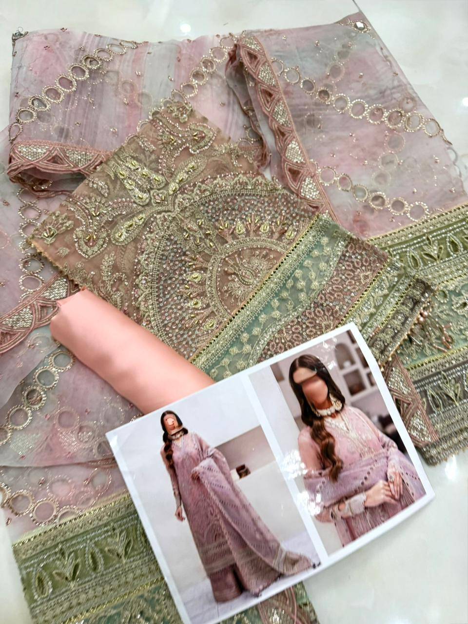 JAZMIN - Organza Pluchpink