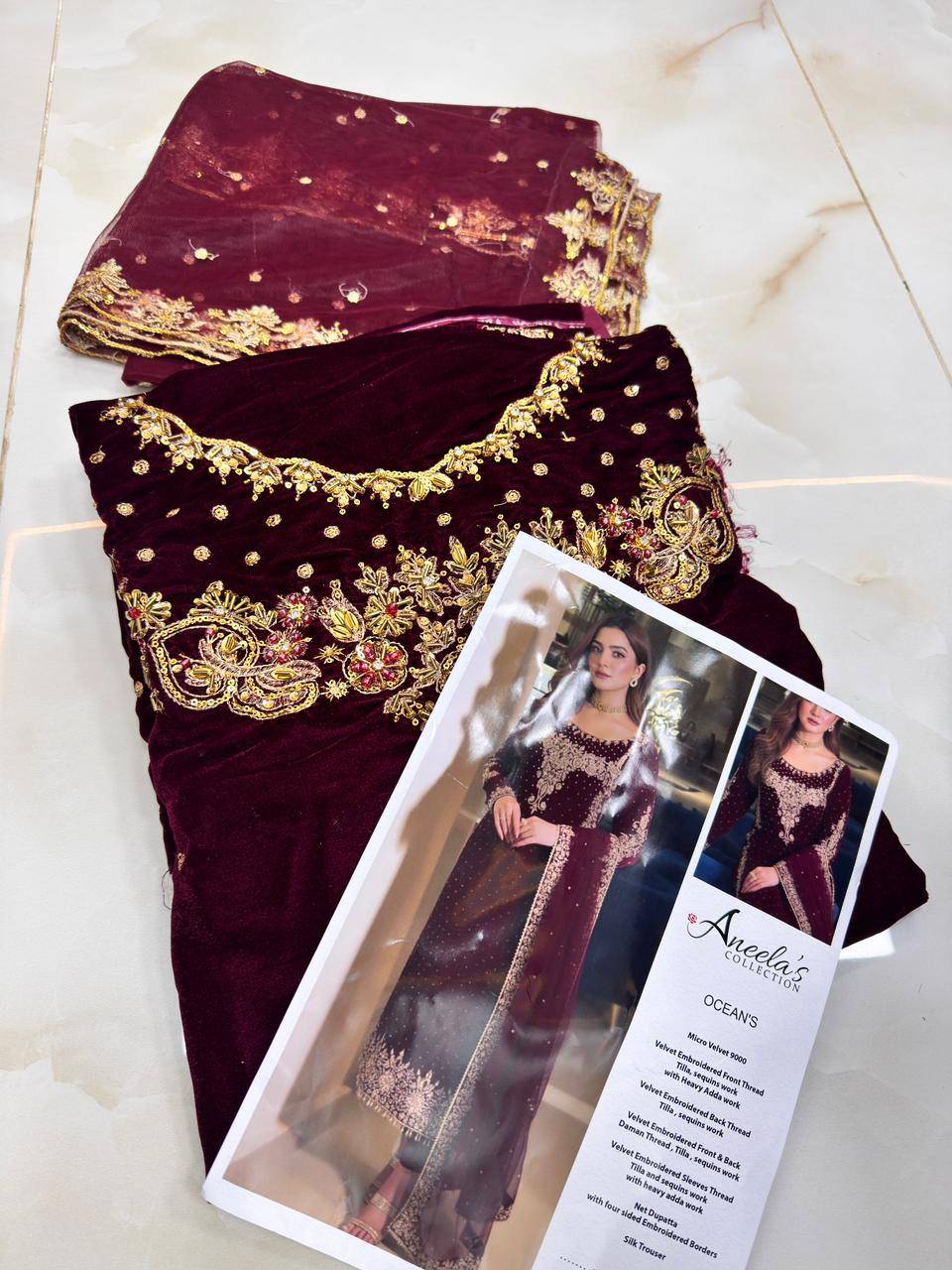 GARNET - Mehroon Velvet