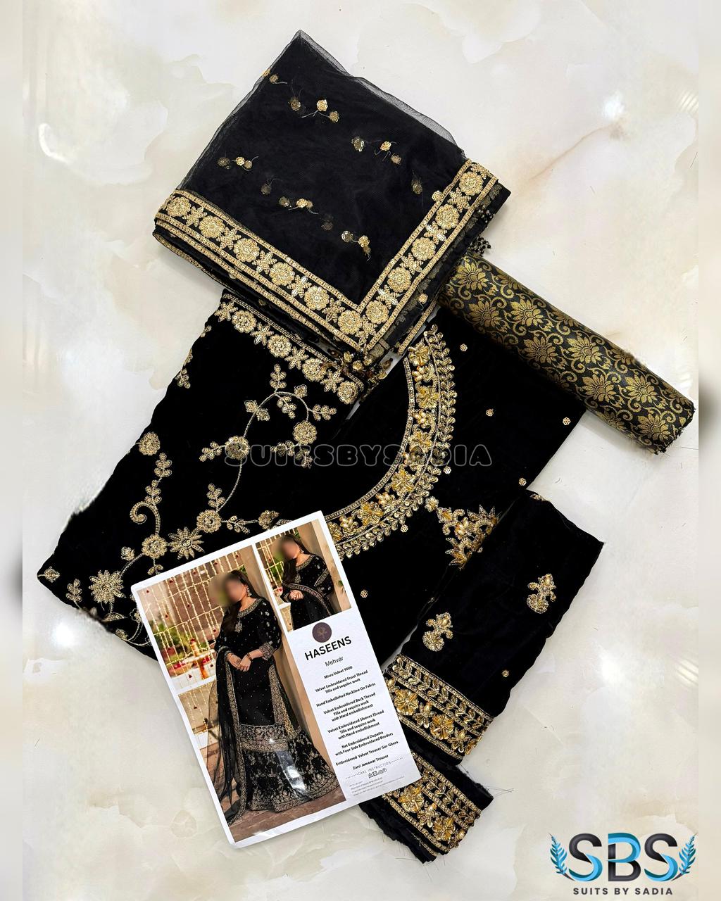 Haseen’s - Velvet Durefishan gold