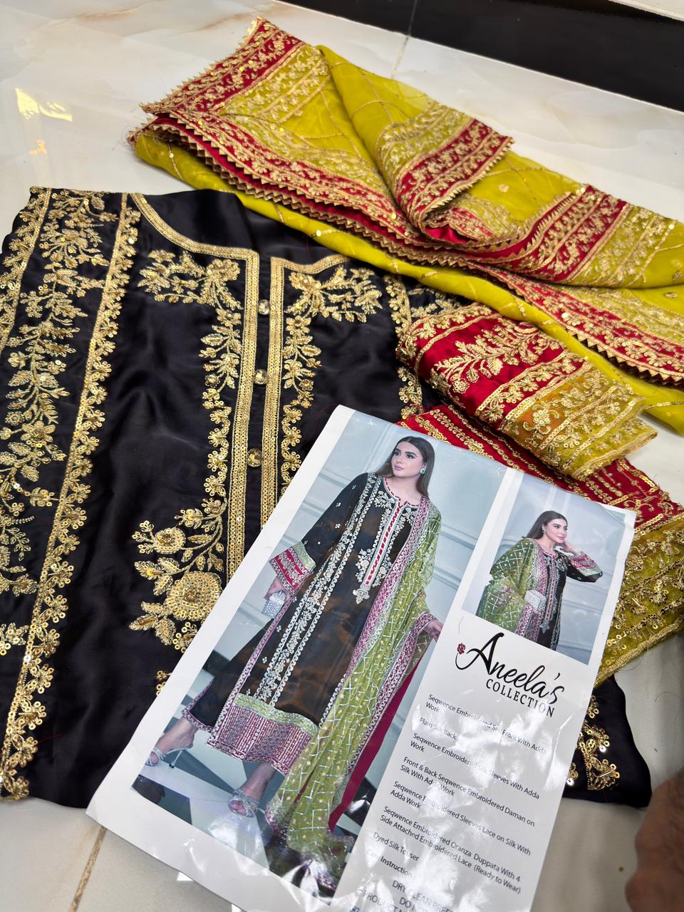 ANEELA’s Raw SILK - Persian