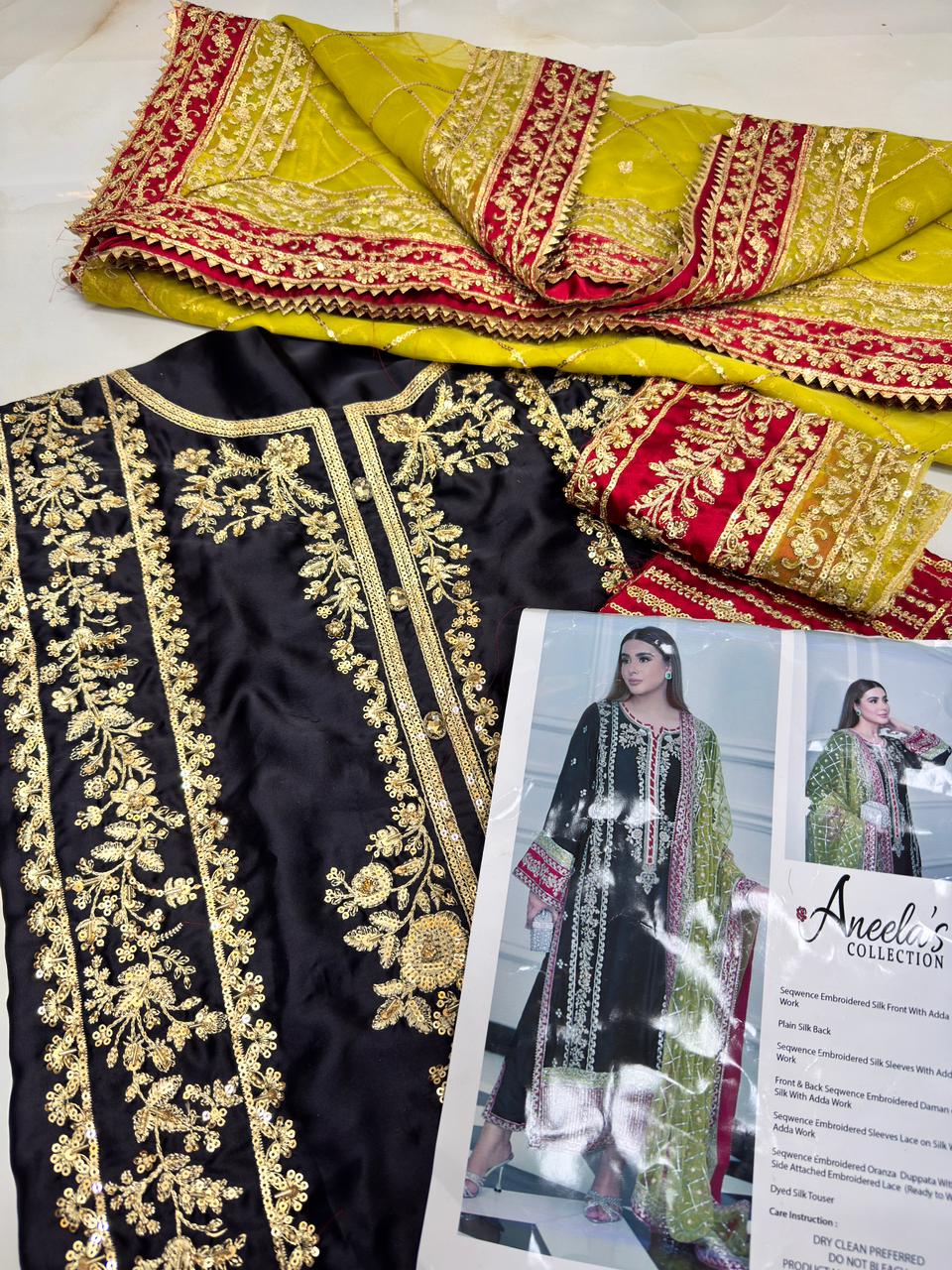 ANEELA’s Raw SILK - Persian