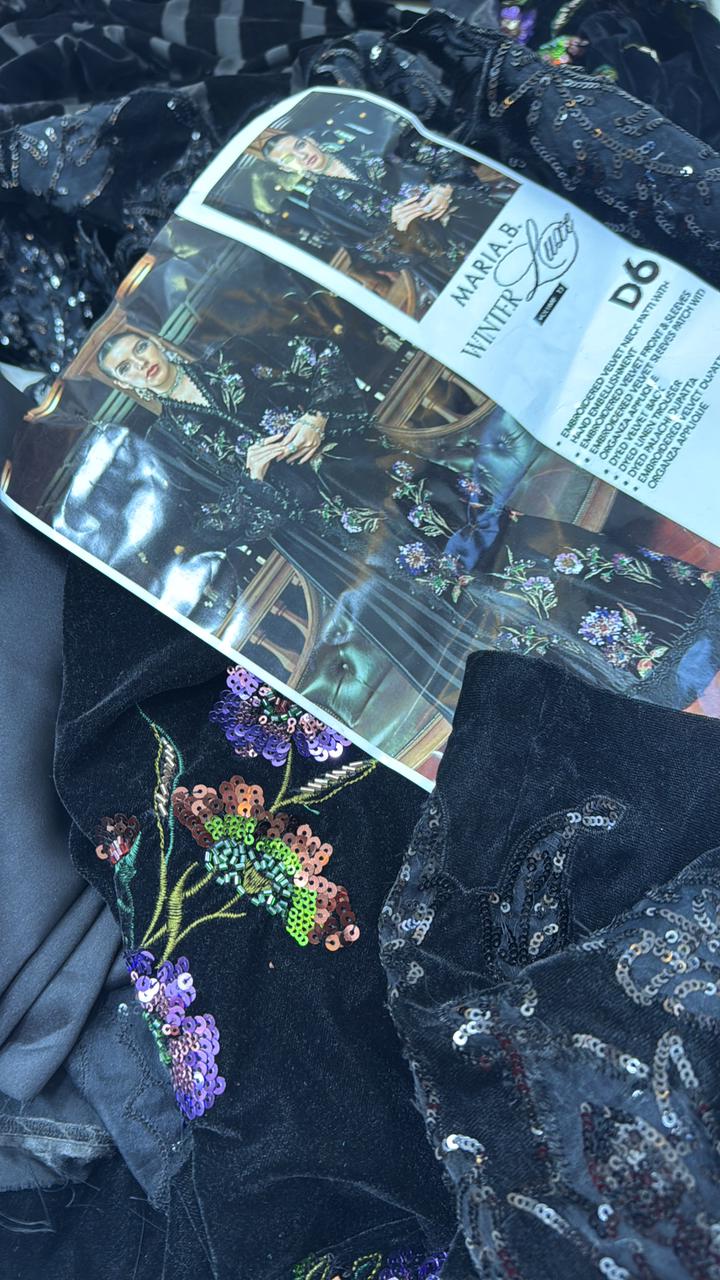 M.B Winter Luxe Embellish Velvet _ D6