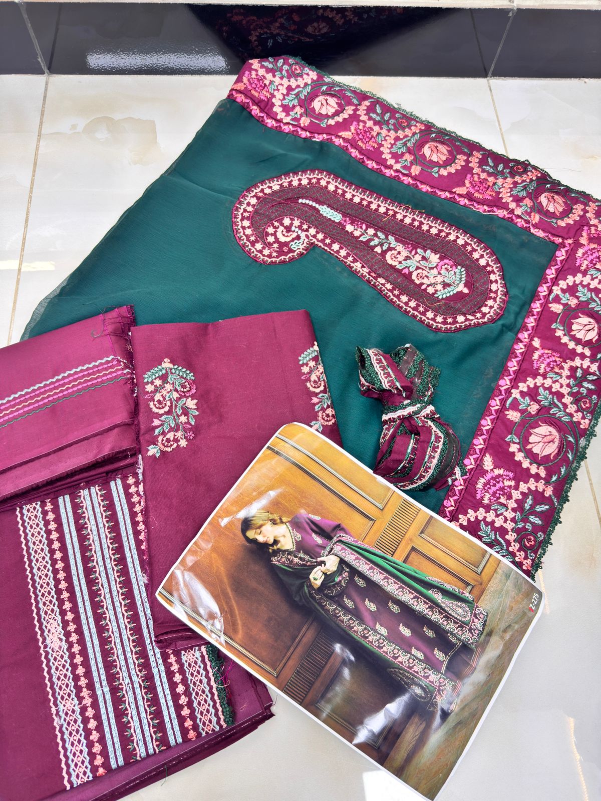ZAIB - Burgundy Plum Cotton