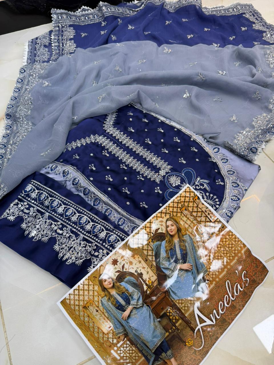 Aneela’s SILK - Newyear blue