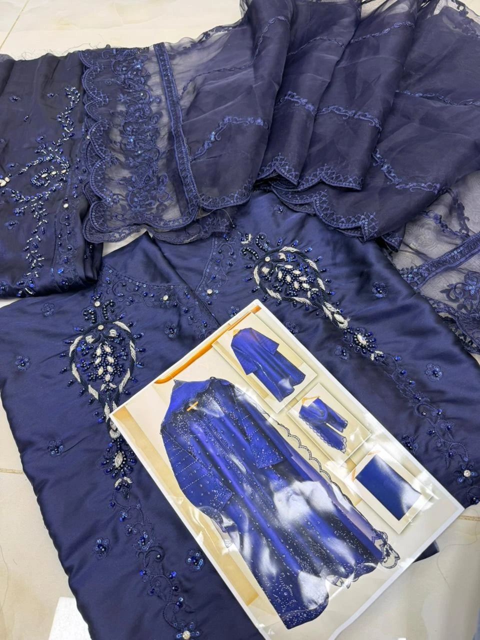Agha noor - midnight blue