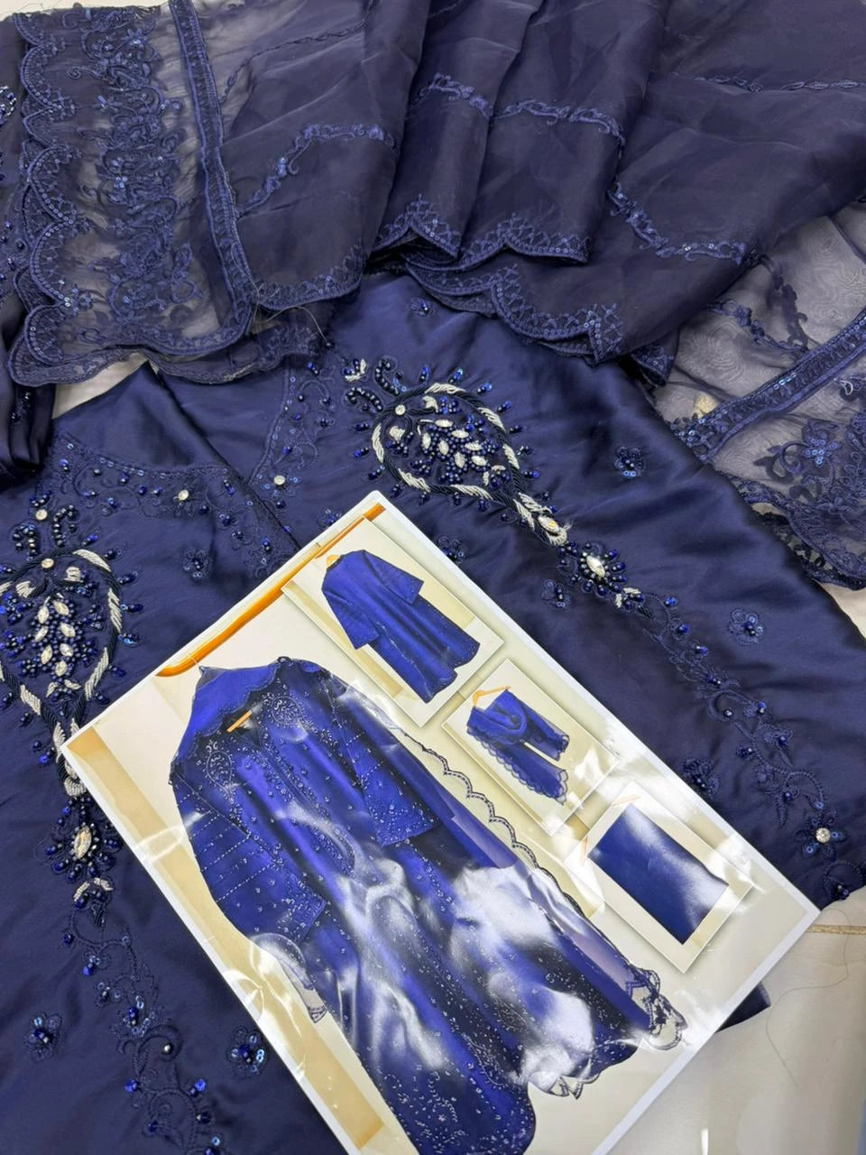 Agha noor - midnight blue