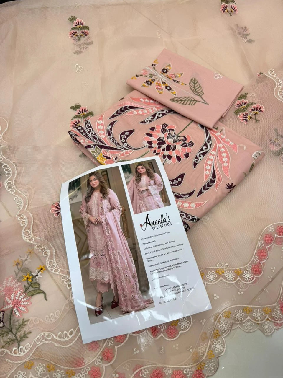 Aneela’s LAWN - blushy pink