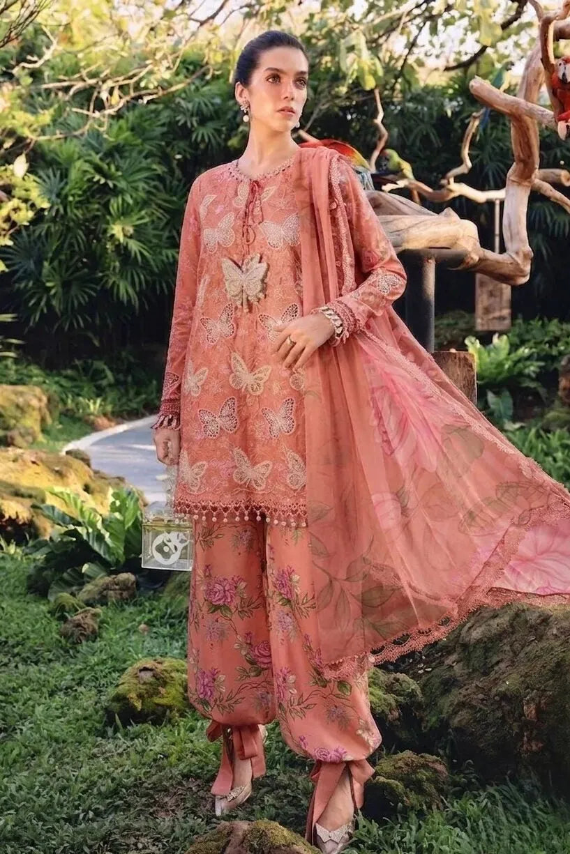 M.b peach lawn - butterfly 03