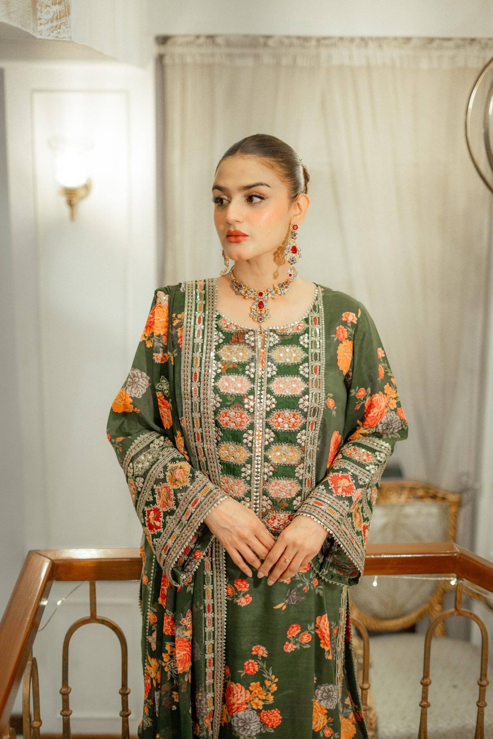 Aneela’s SILK - Hira mani green