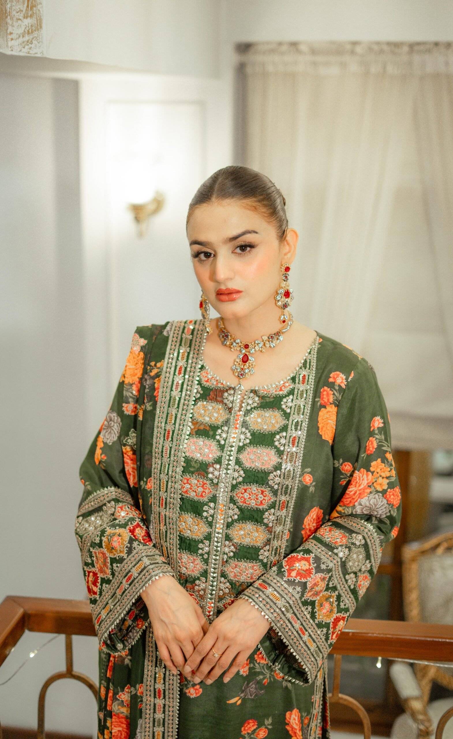 Aneela’s SILK - Hira mani green
