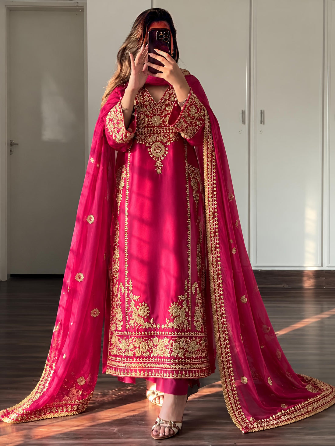 Fushia pink - kaftan